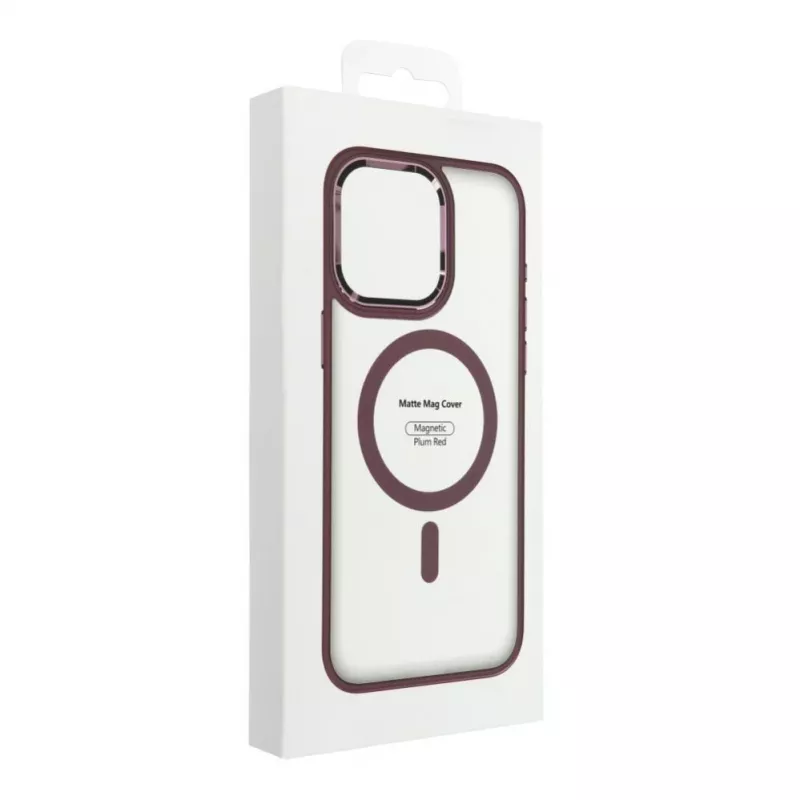 OEM Dėklas, skirtas iPhone 17 Pro Max, matinis, su MagSafe, raudonas