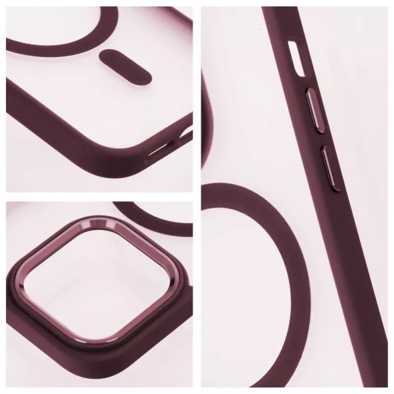 OEM Dėklas, skirtas iPhone 17 Pro Max, matinis, su MagSafe, raudonas
