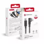 Forcell F-Energy CC-1Deg USB-C į USB-C laidas, 100W PD QC4.0 5A, 2m, juodas, 90° kampu