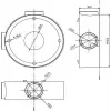 MITON MT-P1260 paviršiuje montuojama jungiamoji dėžė 120x60x50mm IP65 šviesiai pilka
