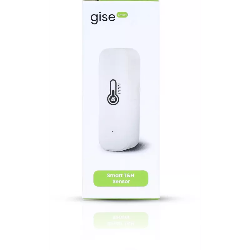 GISE belaidis temperatūros ir drėgmės jutiklis Wi-Fi baltas | Tuya | GTHS-WF-01-W
