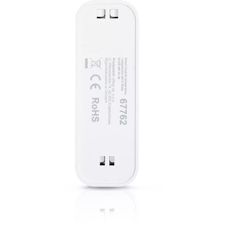 GISE belaidis temperatūros ir drėgmės jutiklis Wi-Fi baltas | Tuya | GTHS-WF-01-W