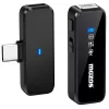MOZOS MX2-SINGLE belaidis segamasis mikrofonas telefonams, 2,4 GHz, USB-C