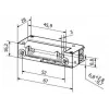 BIRA HARTTE XS12UP Electric Strike Lock 12V AC/DC su vidine atmintimi, XS serija (R5)