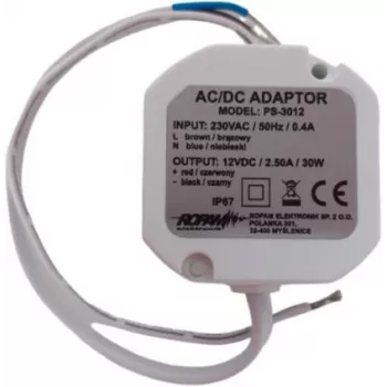 Ropam PS-3012 Įmontuojamas AC/DC maitinimo blokas 12V 2.5A 30W
