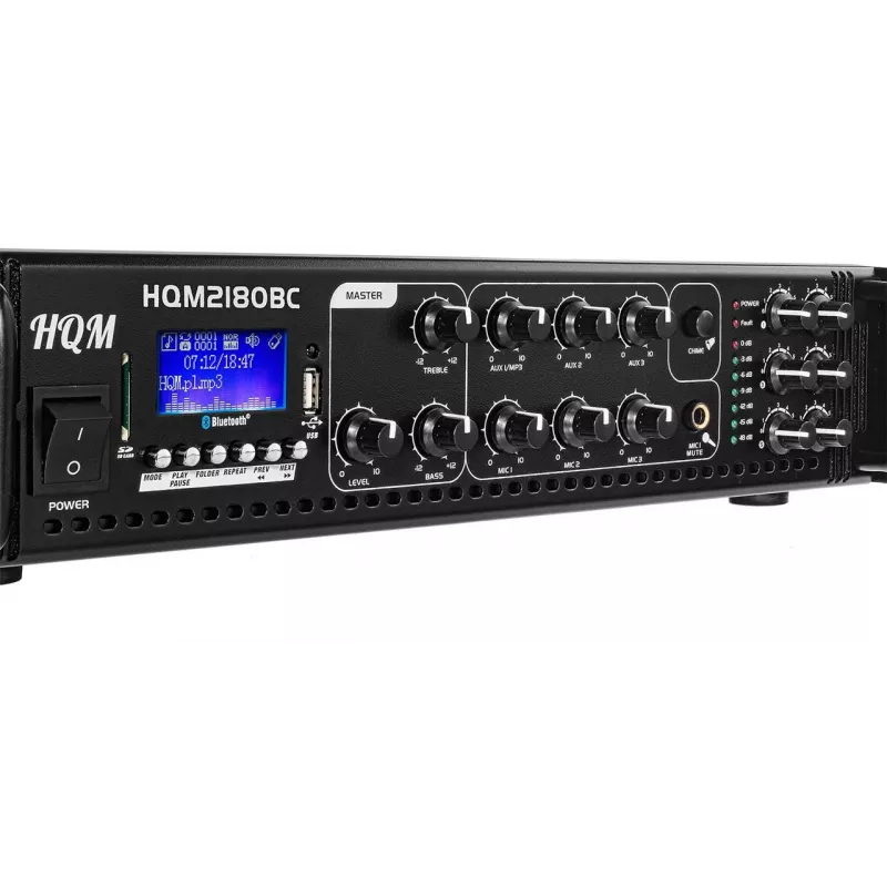 HQM 3407 FM/MP3/BLUETOOTH radijo stiprintuvas 180W
