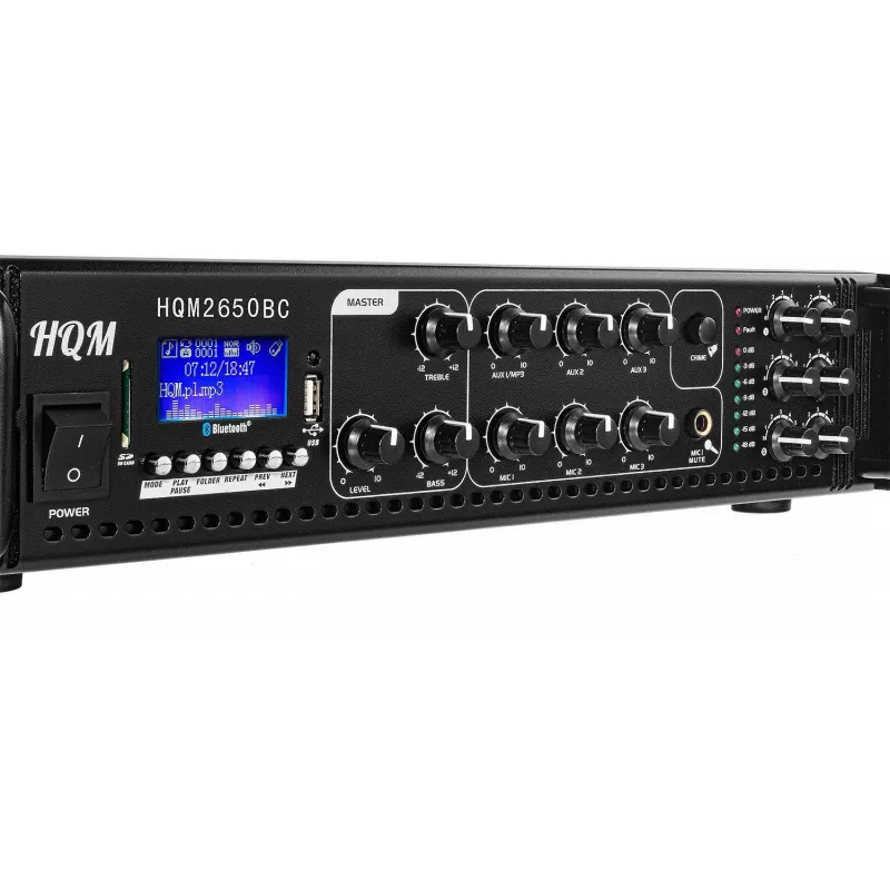HQM HQM2650B FM/MP3/BLUETOOTH radijo stiprintuvas 650W