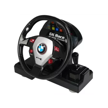 LEAN TOYS BMW M3 baltas nuotoliniu valdymu 2.4G vairo pultas 1:18 garsas šviesos