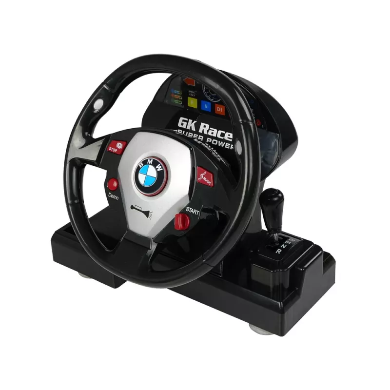 LEAN TOYS BMW M3 baltas nuotoliniu valdymu 2.4G vairo pultas 1:18 garsas šviesos