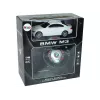 LEAN TOYS BMW M3 baltas nuotoliniu valdymu 2.4G vairo pultas 1:18 garsas šviesos