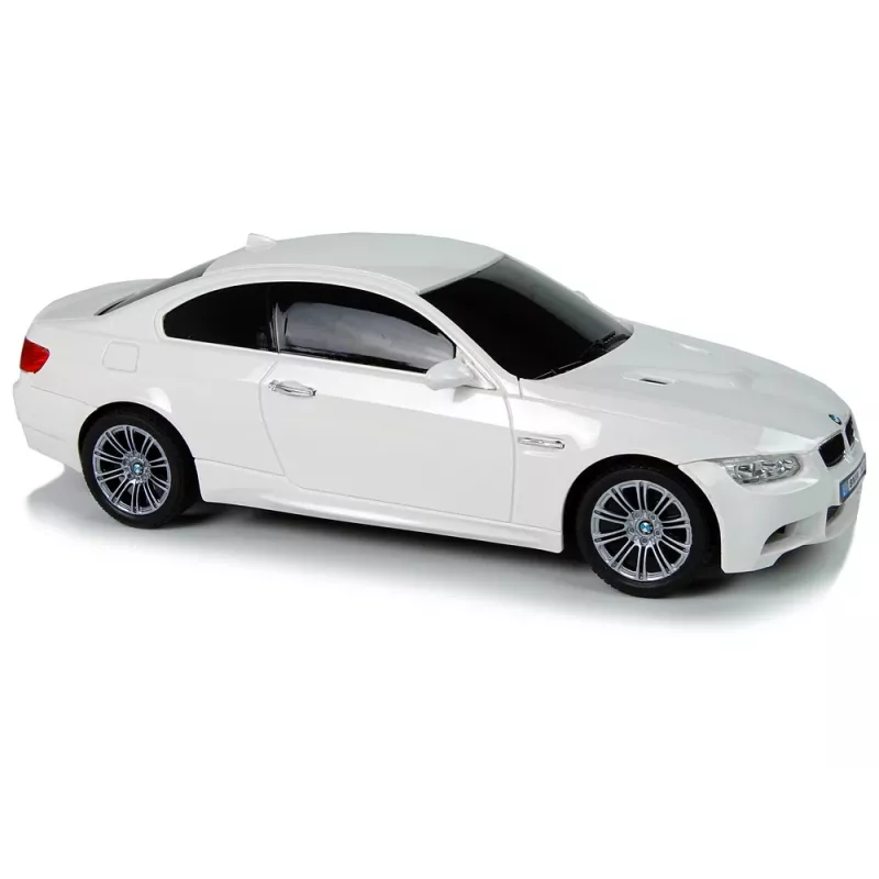 LEAN TOYS BMW M3 baltas nuotoliniu valdymu 2.4G vairo pultas 1:18 garsas šviesos