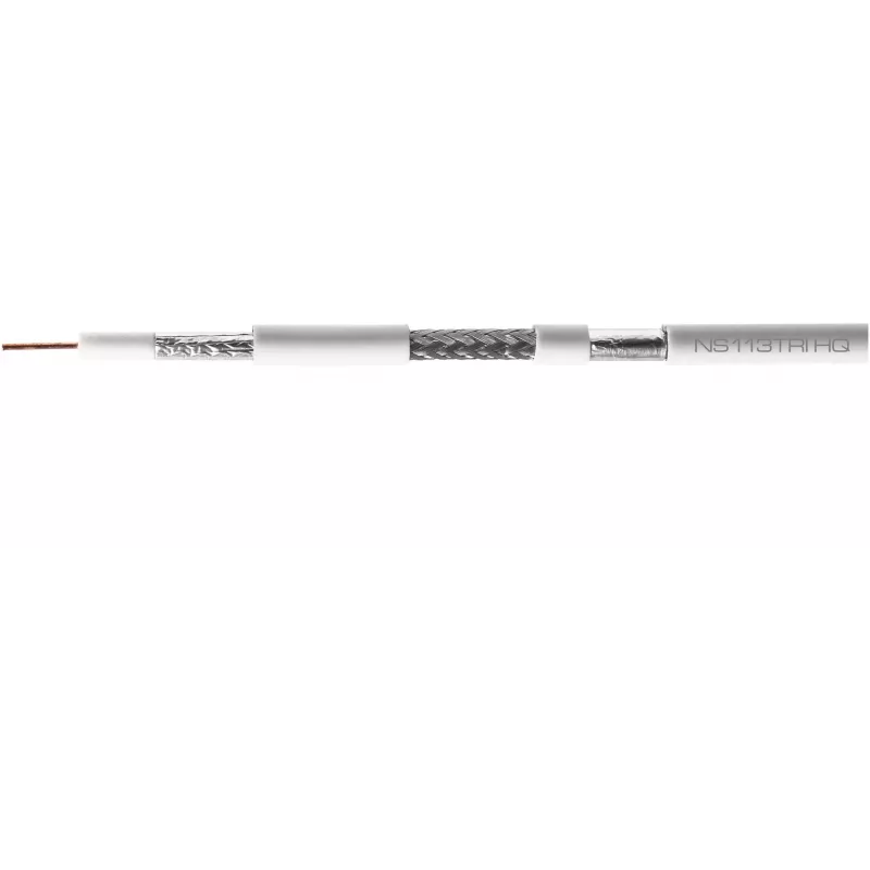 CONOTECH NS-113TRI HQ RG-6 koaksialinis kabelis LSOH B2ca 500m Baltas
