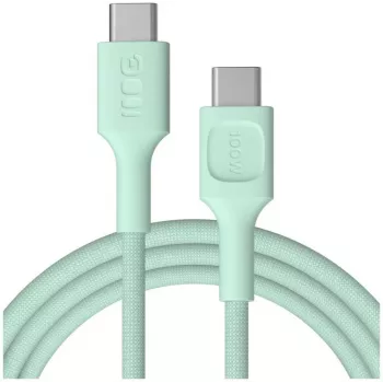 Green Cell PowerStream USB-C į USB-C laidas 100W 2m Mėtų žalia