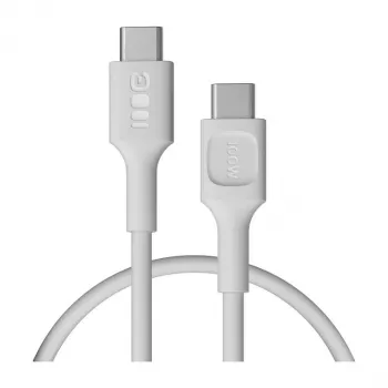 Green Cell PowerFlex USB-C į USB-C laidas 100W PD greitas įkrovimas 0,3m baltas