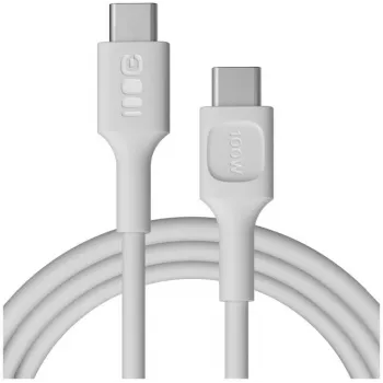 GREEN CELL PowerFlex USB-C į USB-C laidas 2m 100W PD Snow White