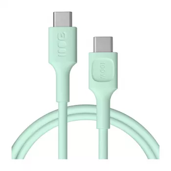 Green Cell PowerFlex Fast Charging USB Type-C to USB Type-C Cable 100W Mint Green 1.2m