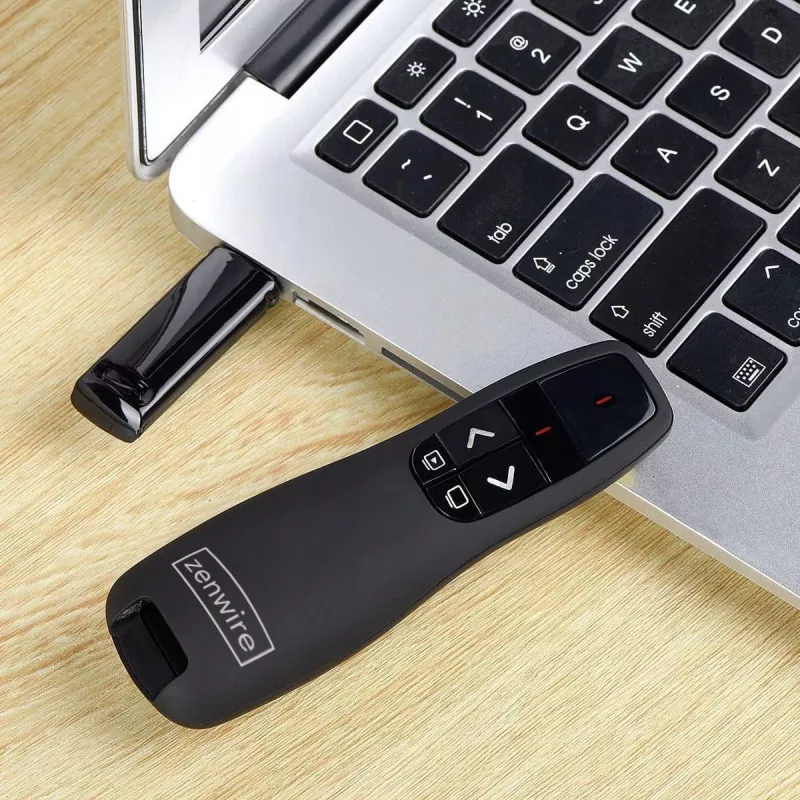 ZENWIRE S15 USB belaidis pristatymų lazerinis žymeklis