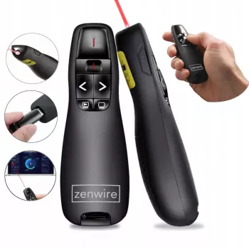ZENWIRE S15 USB belaidis pristatymų lazerinis žymeklis