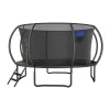 MERACH MR-2429B3 Trampolinas, 4,5 m (15 ft) apvalus su apsauginiu tinklu, 150 kg maksimalus svoris, 96 spyruoklės