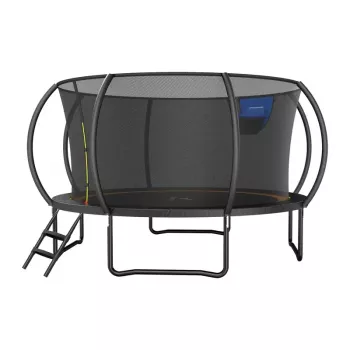 MERACH MR-2429B3 Trampolinas, 4,5 m (15 ft) apvalus su apsauginiu tinklu, 150 kg maksimalus svoris, 96 spyruoklės