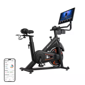 Dviratis treniruoklis MERACH MR-S36B3 Magnetinis vertikalus su Bluetooth, LCD ekranu, diržine pavara, 6 kg smagračiu, maks. vartotojo svoris 120 kg