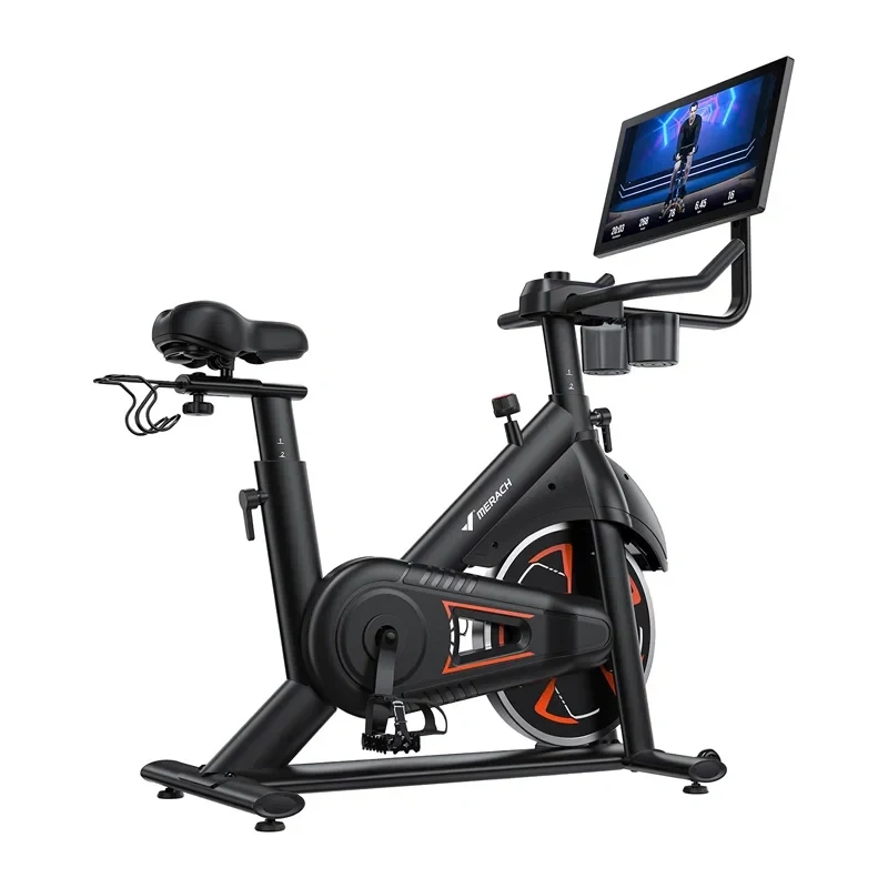 Dviratis treniruoklis MERACH MR-S36B3 Magnetinis vertikalus su Bluetooth, LCD ekranu, diržine pavara, 6 kg smagračiu, maks. vartotojo svoris 120 kg