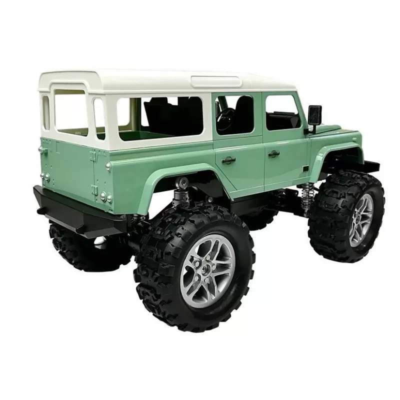 Double E nuotoliniu valdymu automobilis Jeep R/C žalias 7.5 km/h 1:14 2.4G