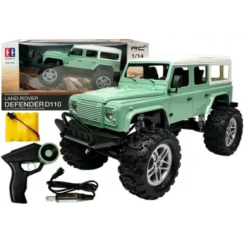 Double E nuotoliniu valdymu automobilis Jeep R/C žalias 7.5 km/h 1:14 2.4G