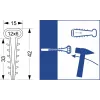 Quick Mount Clip - Flat USMP-3 Elektro-Plast Opatówek 600vnt. DĖŽUTĖ 16.23