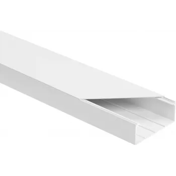 STASIŃSKI LS 90x40 Elektros instaliacijos kanalų rinkinys baltas 2m (8 vnt. pakuotė)