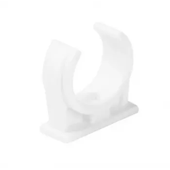 STASIŃSKI SP. Z O.O. Semi-Open Electrical Conduit Clamp White U-18 (Pack of 100 pcs)