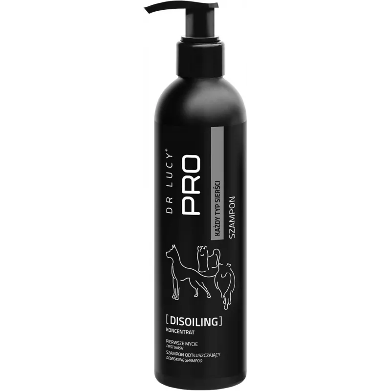 DR LUCY PRO DISOILING 250ml Riebalus Šalinantis Šampūnas Šunims