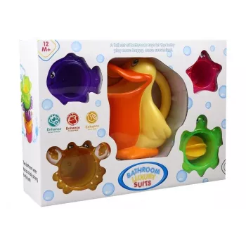 LEAN TOYS Pelikanas su raštais maudynėms