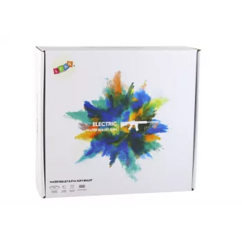LEAN TOYS Electric Water Bullet Gun su strėlėmis ir apsauginiais akiniais, juoda