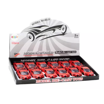 LEAN TOYS Automobilis Sportinis automobilis 1:32 Friction Drive Raudonas
