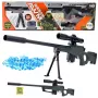LEAN TOYS Snaiperinio šautuvo replika AWM su stovu vandens geliniams rutuliukams 80cm