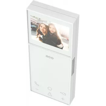 ACO MP800 G2 vaizdo durų skambučio monitorius su 3,5 inch spalvotu TFT LCD ekranu ir lietimui jautriomis funkcijų piktogramomis