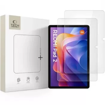 TECH-PROTECT Glass Fit+ 2 rinkinys Grūdinto stiklo ekrano apsauga, skirta Xiaomi Redmi Pad 2 / Redmi Pad SE 11.0 inch skaidrus