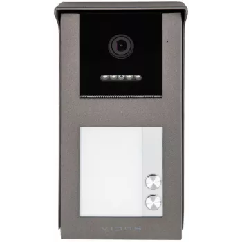 VIDOS IPX S101-2 lauko skydelis – 2MP IP vaizdo durų stotelė su RFID, PoE, IP65