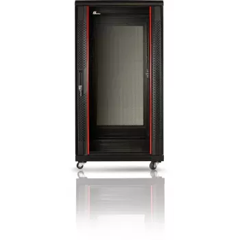 GETFORT 19 colių 22U 600x600 grindinis stelažas juodas
