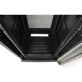 GETFORT 19 inch 22U 600x800 Grindinis stelažo korpusas juodas