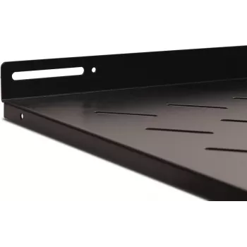 Getfort 100cm Fixed Rack Shelf 1U 19 inch Black 80kg