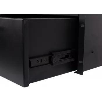 Getfort GF-4U-drawer 4U stumdomas stalčius 19 inch spintai su užraktu, juodas