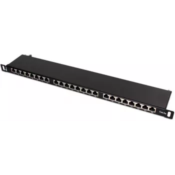 Patch Panel FTP Cat.5e 24 Port 0.5U Black GETFORT PGF-5EFTP24-B8