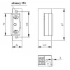 ELEKTRA-PLUS Electric Door Strike R4 su atmintimi ir mechanine blokada simetrinis 24V 7544