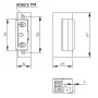 ELEKTRA-PLUS Electric Door Strike R4 su atmintimi ir mechanine blokada simetrinis 24V 7544