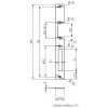 ELEKTRA-PLUS Eskutšonas sklendės korpusui, cinkuotas 200x20mm