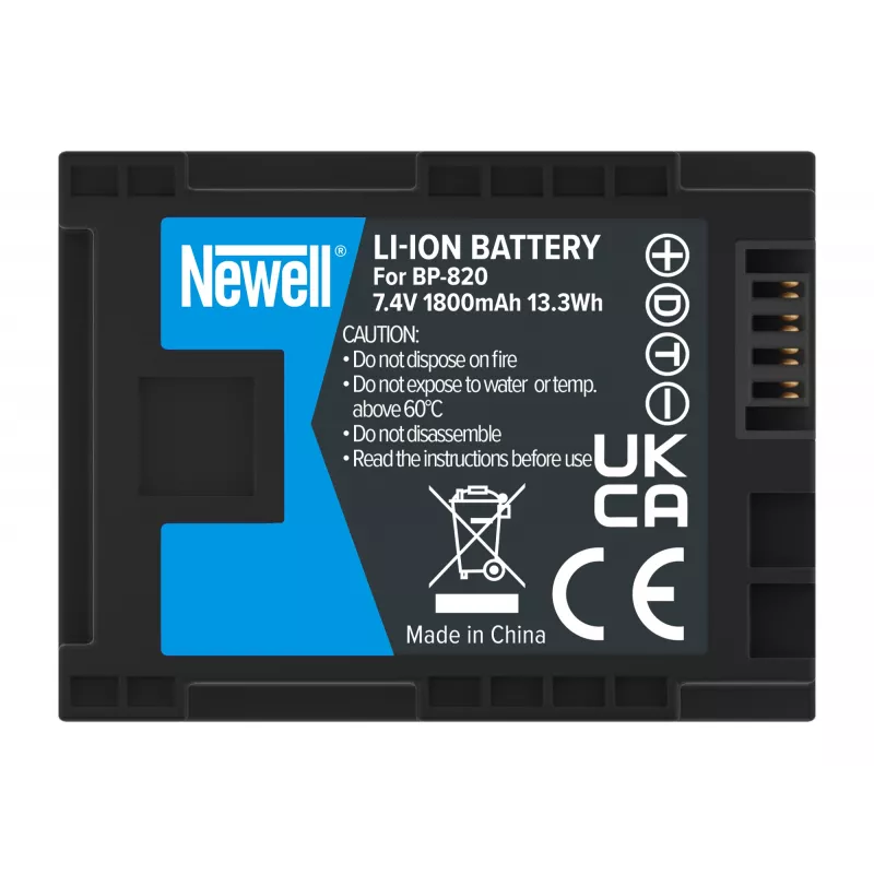 Newell Replacement Battery BP-820, skirta Canon vaizdo kameroms