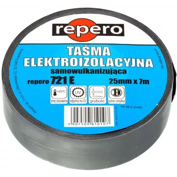 REPERO WTE721EX-0019-07 Savaiminio vulkanizavimo juosta 19 mm x 7 m, juoda
