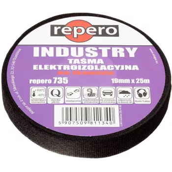 REPERO 735 Industry PVC elektros izoliacinė juosta 19mm x 25m juoda